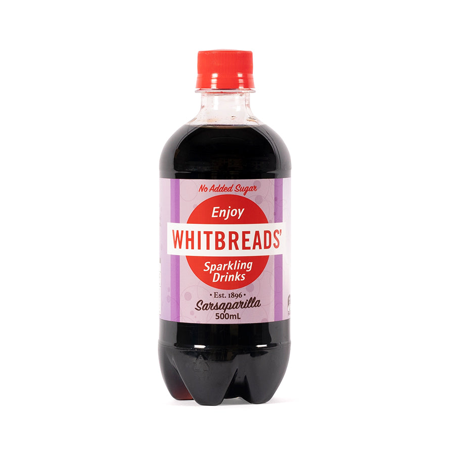 Whitbreads' Sarsaparilla No Added Sugar 500ml Soft Drink